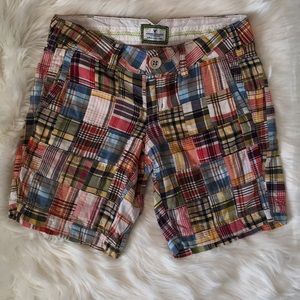 American Eagle Patchwork Bermuda Shorts